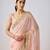 Pink  embroidered georgette saree