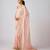 Pink  embroidered georgette saree