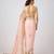 Pink  embroidered georgette saree