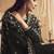 Black Georgette Embroidery Sequence Work Kurta Pant with Dupatta Set For Women