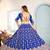 ROYAL BLUE sequin embroidered lehenga choli