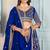 ROYAL BLUE sequin embroidered lehenga choli