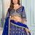 ROYAL BLUE sequin embroidered lehenga choli