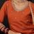 Orange Chanderi Silk Embroidery Sequence Work Kurta Pant with Organza Dupatta Set 