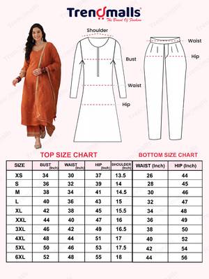 Orange Chanderi Silk Embroidery Sequence Work Kurta Pant with Organza Dupatta Set  5