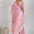 Light pink thread work soft burberry saree