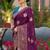 purple color dola silk blend saree