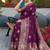 purple color dola silk blend saree