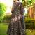 Black muslin printed designer palazzo suit