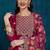 Riva enterprise women's faux georgette fabric zari sequence embroidery work kurtaset with dupatta