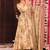 Off white muslin printed designer plazzo suit