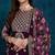 Riva enterprise women's faux georgette fabric zari sequence embroidery work kurtaset with dupatta