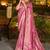 Light pink dola silk blend gharchola design rich pallu saree