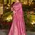 Light pink dola silk blend gharchola design rich pallu saree