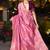 Light pink dola silk blend gharchola design rich pallu saree