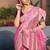 Dola silk blend meenakari weave work saree in light pink