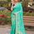 Dola silk blend meenakari weave work saree in turquoise
