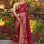 Dola silk blend meenakari weave work saree in maroon