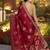 Dola silk blend meenakari weave work saree in maroon