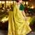 Dola silk blend meenakari weave work saree in paroot green