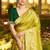 Dola silk blend meenakari weave work saree in paroot green