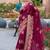 Dola silk blend meenakari weave work saree in purple