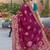 Dola silk blend meenakari weave work saree in purple