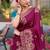 Dola silk blend meenakari weave work saree in purple