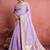 Lilac soft silk blend weaving saree