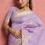 Lilac soft silk blend weaving saree