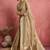 Beige soft silk blend weaving saree