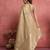 Beige soft silk blend weaving saree