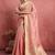 Baby pink soft silk blend weaving saree