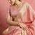 Baby pink soft silk blend weaving saree