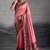 Pink soft kanjivaram silk blend meenakari weaving saree