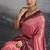 Pink soft kanjivaram silk blend meenakari weaving saree