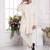 Men's cream  3 peice jacket set with imported jaquard silk and faux satin