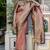 Light red kanjivaram silk blend meenakri weaving saree