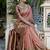 Light red kanjivaram silk blend meenakri weaving saree