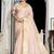 Light pink tissue linen khatli handwork saree