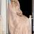 Light pink tissue linen khatli handwork saree