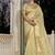 Light green tissue linen khatli handwork saree