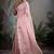 light pink tissue linen khatli handwork saree