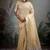 light yellow tissue linen khatli handwork saree