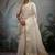 off white tissue silk blend saree with tissue brocade blouse piece