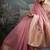 light pink tissue silk blend saree with tissue brocade blouse piece