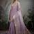light purple tissue silk blend saree with tissue brocade blouse piece