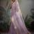 light purple tissue silk blend saree with tissue brocade blouse piece