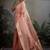 light peach tissue silk blend saree with tissue brocade blouse piece