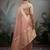 light peach tissue silk blend saree with tissue brocade blouse piece